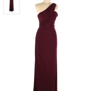 Sorella Vita Wine One-Shoulder Dress